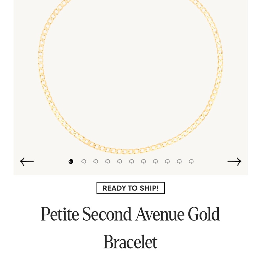 Catbird Petite Second Avenue Gold Bracelet